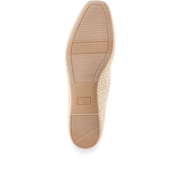 Time and Tru Women's String Bow Ballet Flats Women's Size 11 US - Raffia - Picture 4 of 4